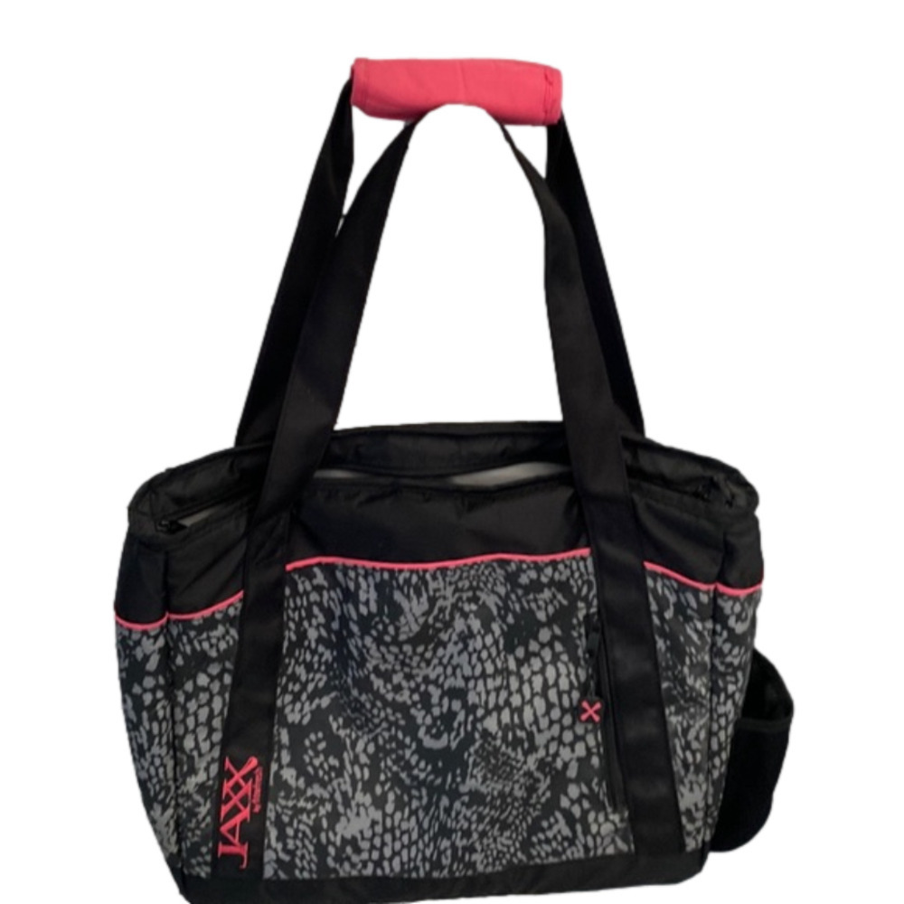 JAXX insulated meal prep tote bag grey & black